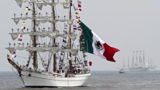 El buque escuela de México 'Cuauhtémoc' llega este viernes a Cádiz y podrá visitarse