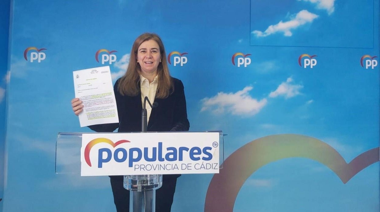 La portavoz provincial del PP de Cádiz, Teresa Ruiz Sillero.