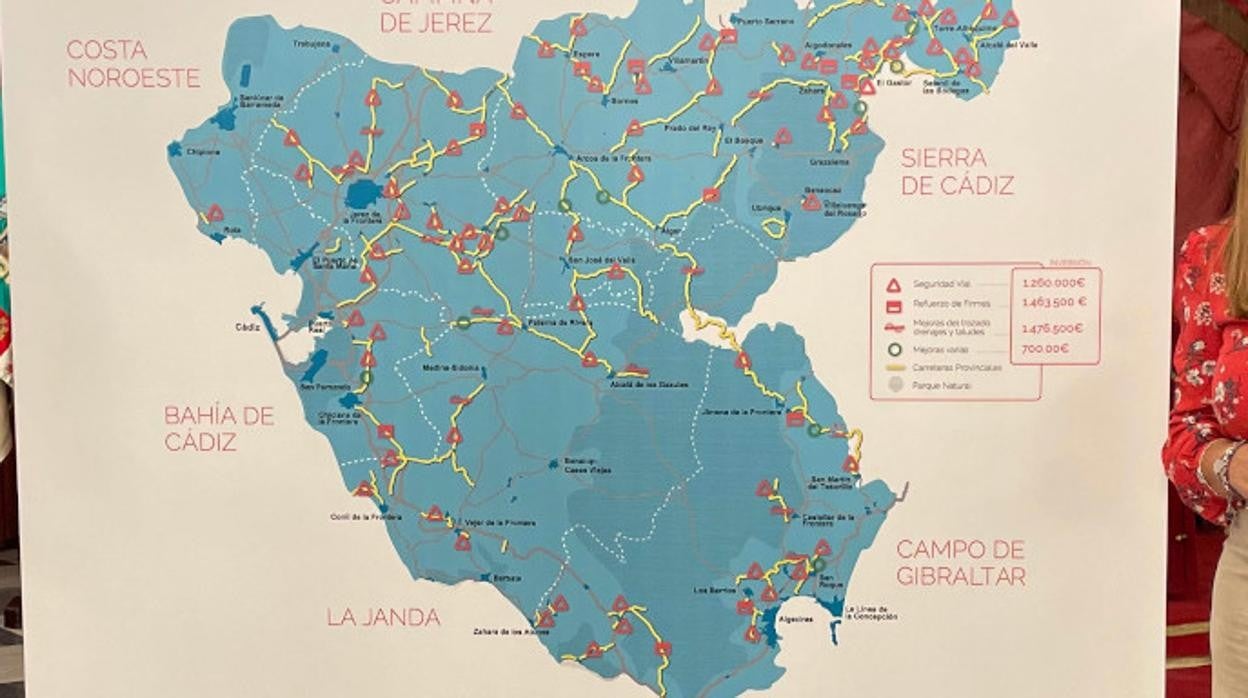 Las diez carreteras de Cádiz que se arreglarán en 2022