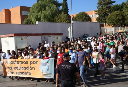 La cabecera de la manifestación