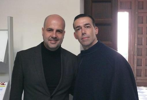 Luis Rivero, junto a David Calleja