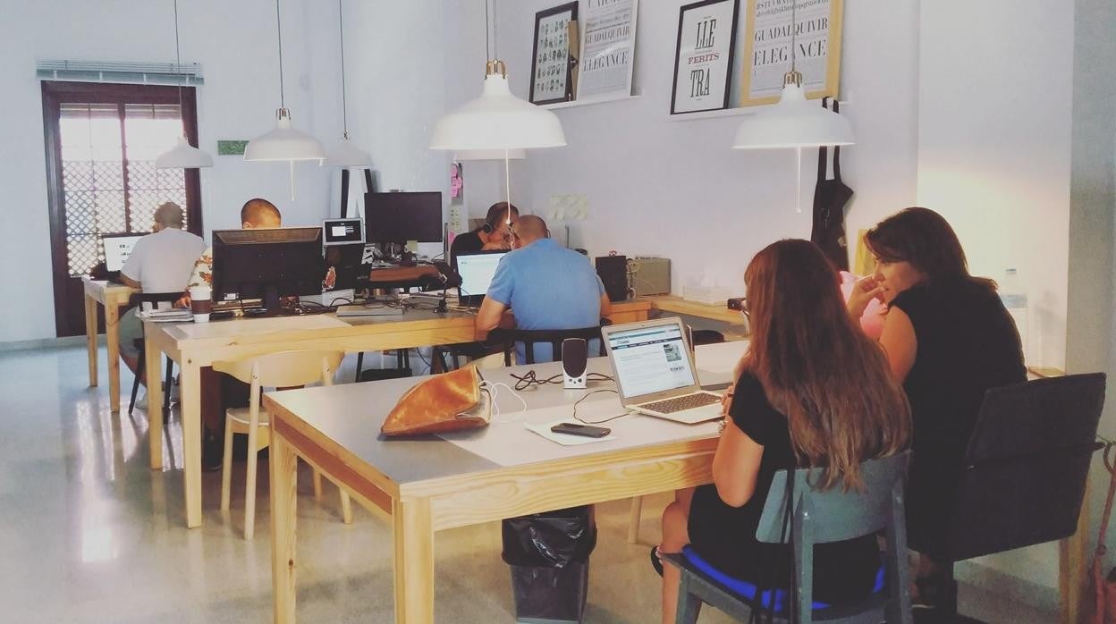 Un espacio de coworking en la localidad de Jerez.