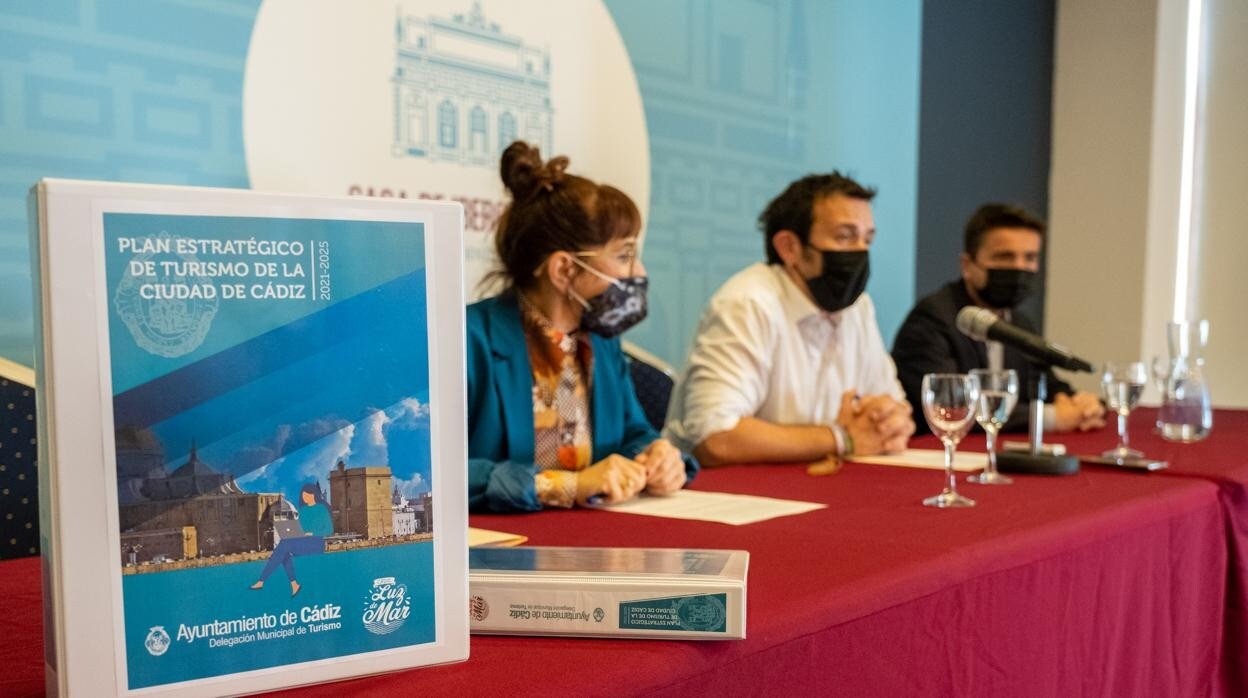 Momento de la presentación del Plan Estratégico de Turismo de Cádiz.