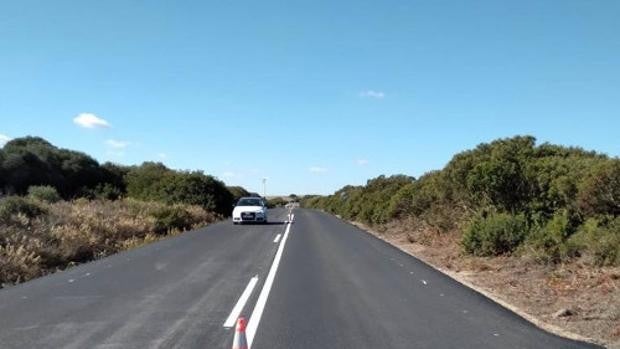 Reparado el tramo de la carretera del Pedroso II que une Paterna con la autovía Jerez-Los Barrios