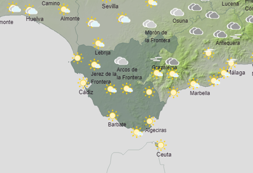 Mapa meteorológico del viernes 10 de diciembre de 2021.