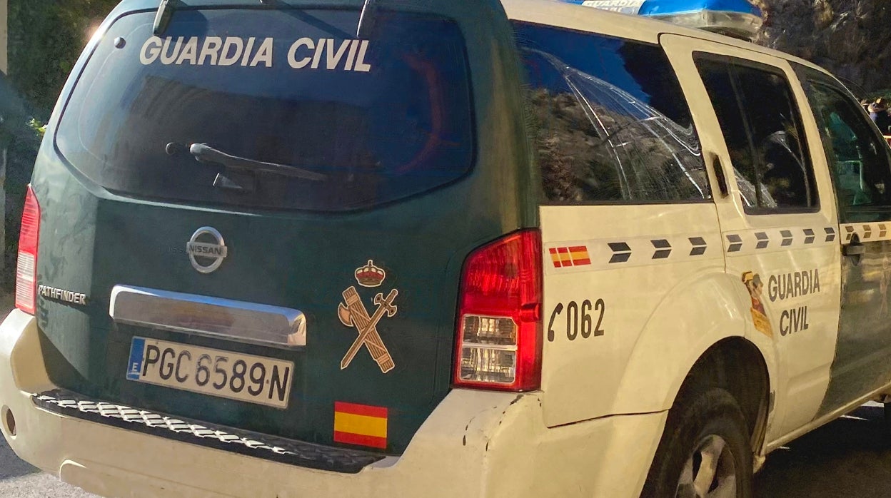 Un vehículo de la Guardia Civil