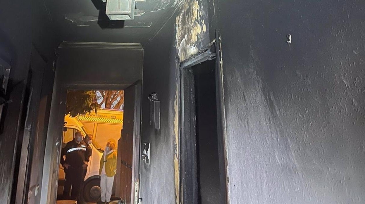 Un herido tras el incendio de su vivienda en Benalup Casas Viejas