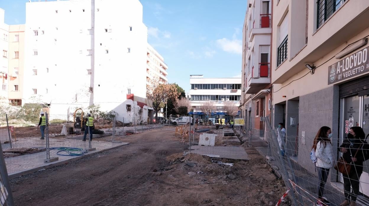 La calle Marqués de Cropani, totalmente transformada