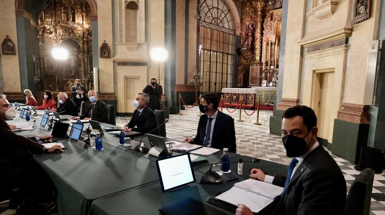 Momento de la reunión del Consejo de Gobierno en el Oratorio