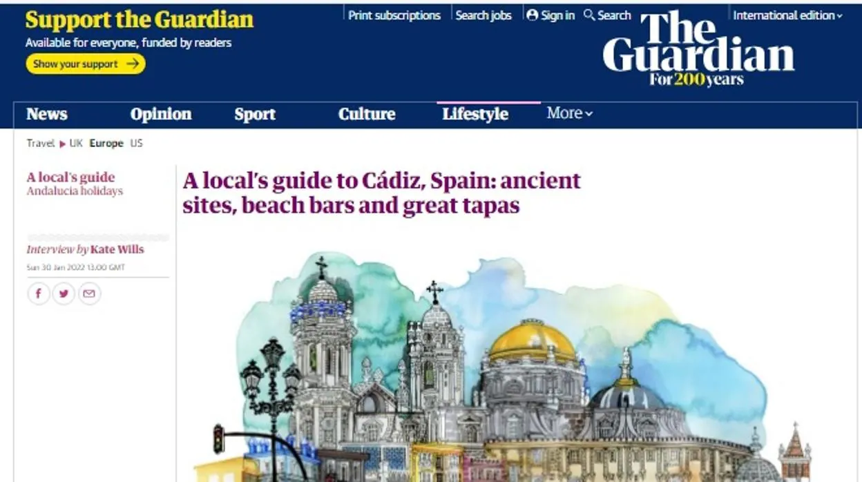 El rotativo británico 'The Guardian' se fija de nuevo en Cádiz