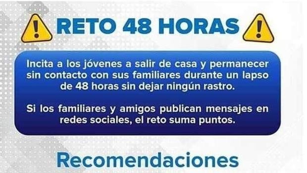 Protección Civil alerta sobre los peligros del «desafío de las 48 horas» para aparecer en listas de desaparecidos