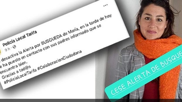 Localizada la joven de Écija desaparecida en Tarifa