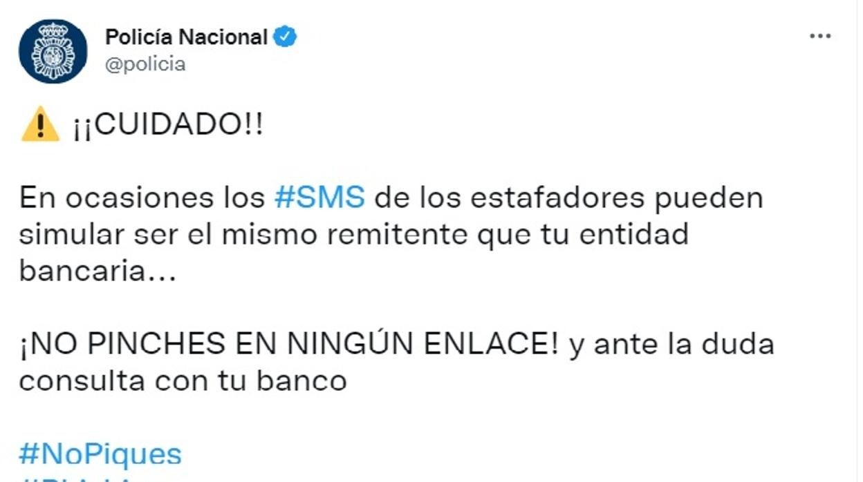 Detenida una banda que estafó por sms a una víctima de San Fernando