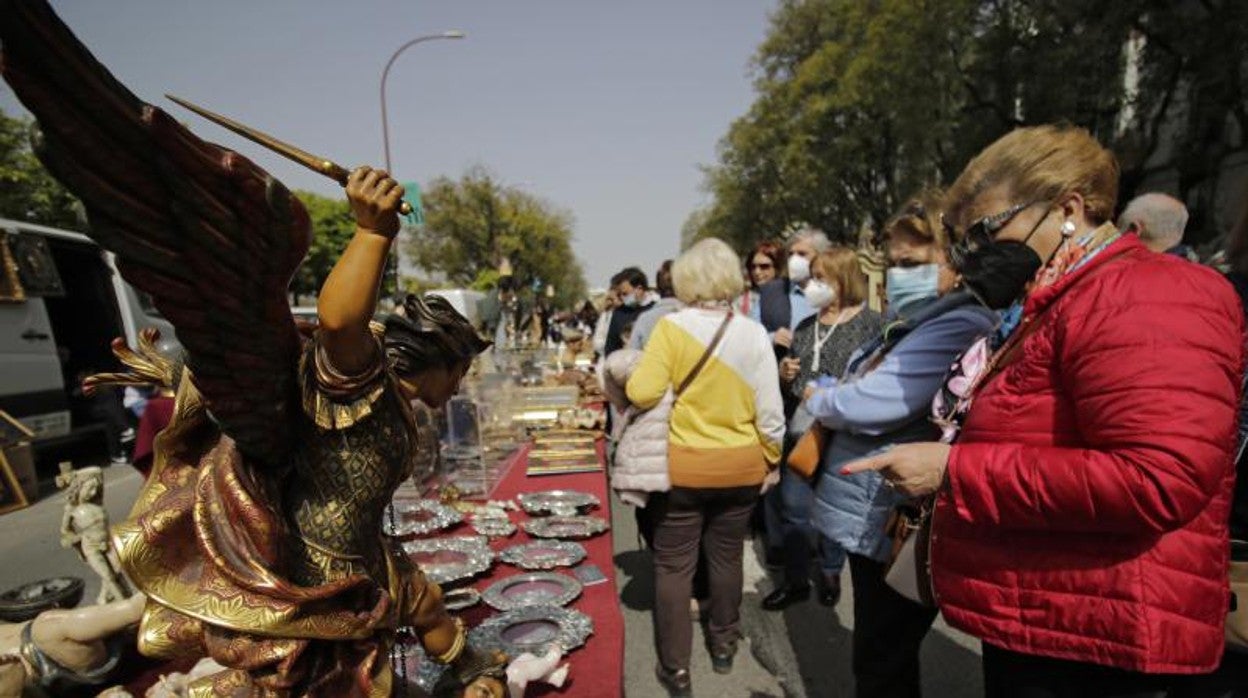 Ambiente en el Paseo de Colón este pasado fin de semana en Sevilla