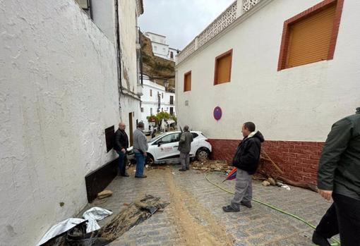 Lluvias en Setenil de las Bodegas, Cáduz