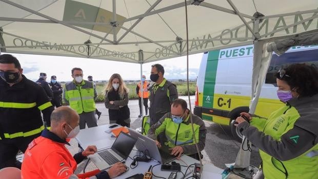 Simulacro de accidente en el Aeropuerto de Jerez