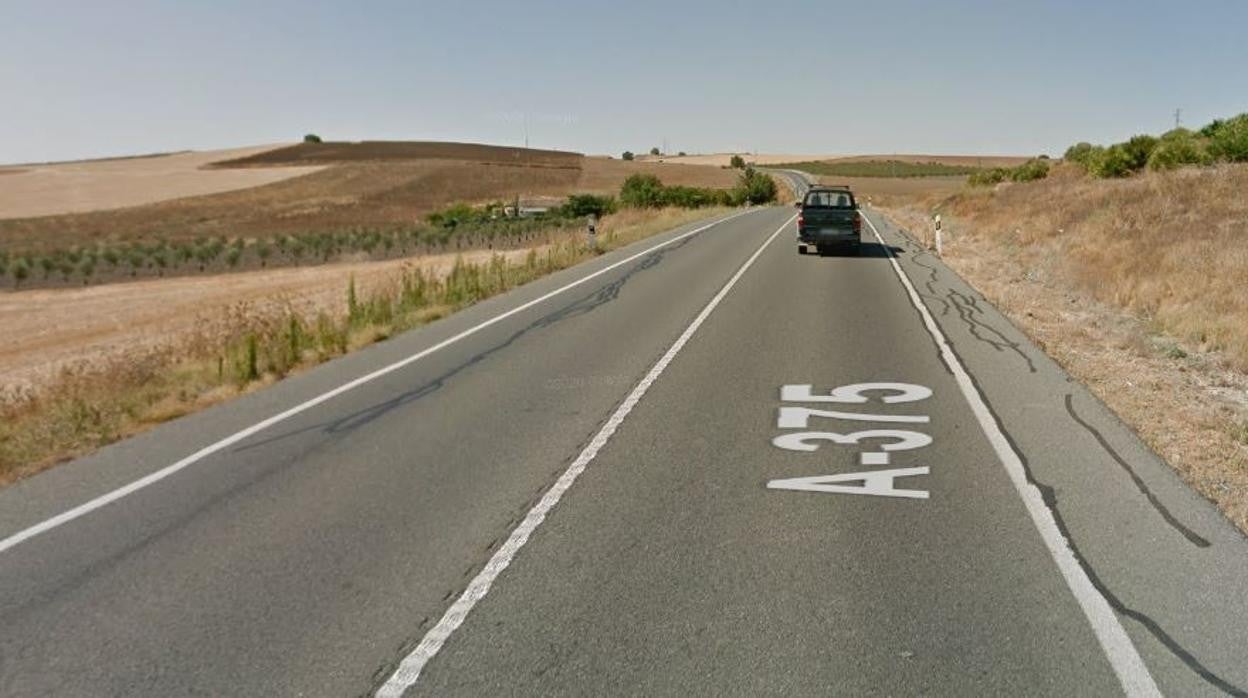 Carretera a la altura de Montellano por donde circuló el sujeto