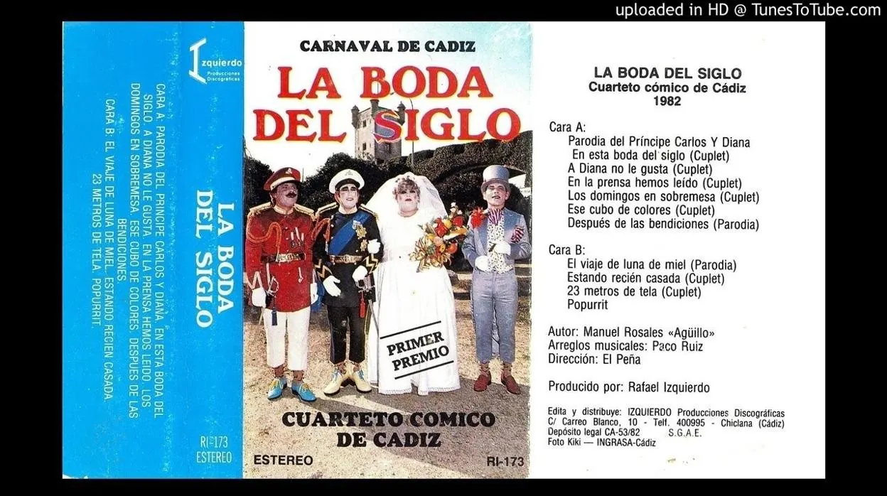 Cubierta de la cinta de cassette del cuarteto 'La boda del siglo', de 1982.