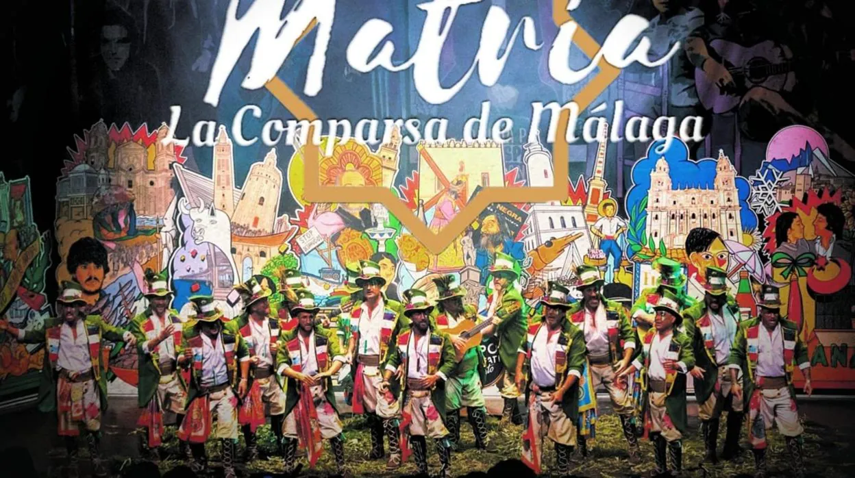 Comparsa Matria, en el concurso de Málaga.