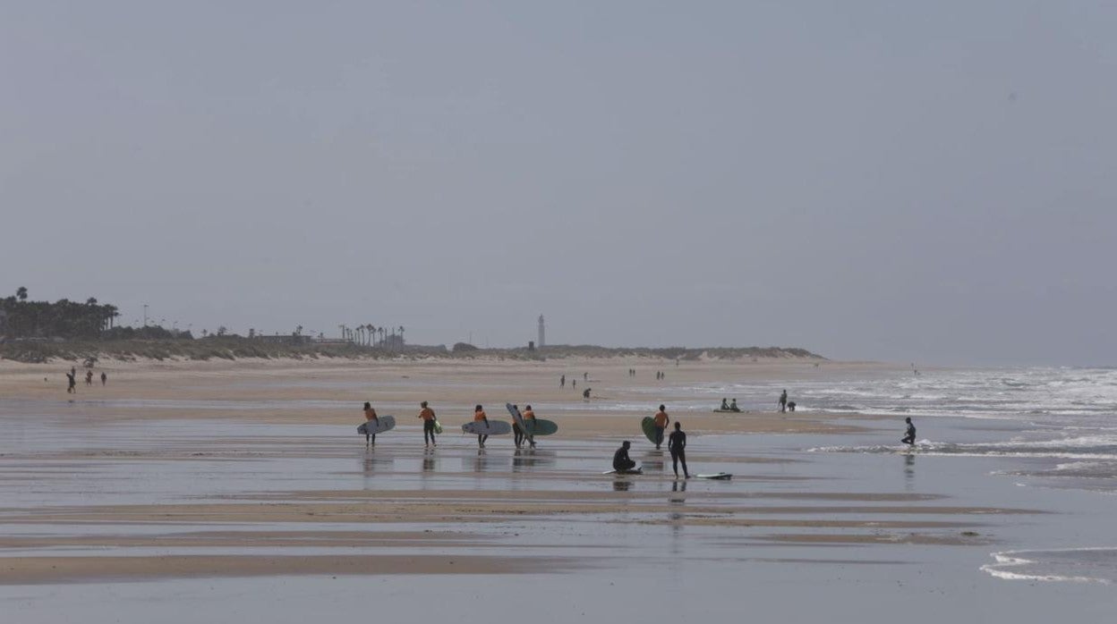 Playa de la Fuente del Gallo, en Conil.