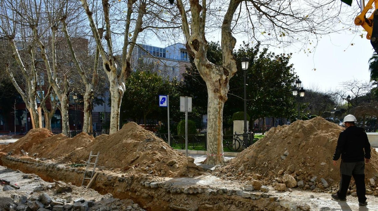 Obras de Plaza España.