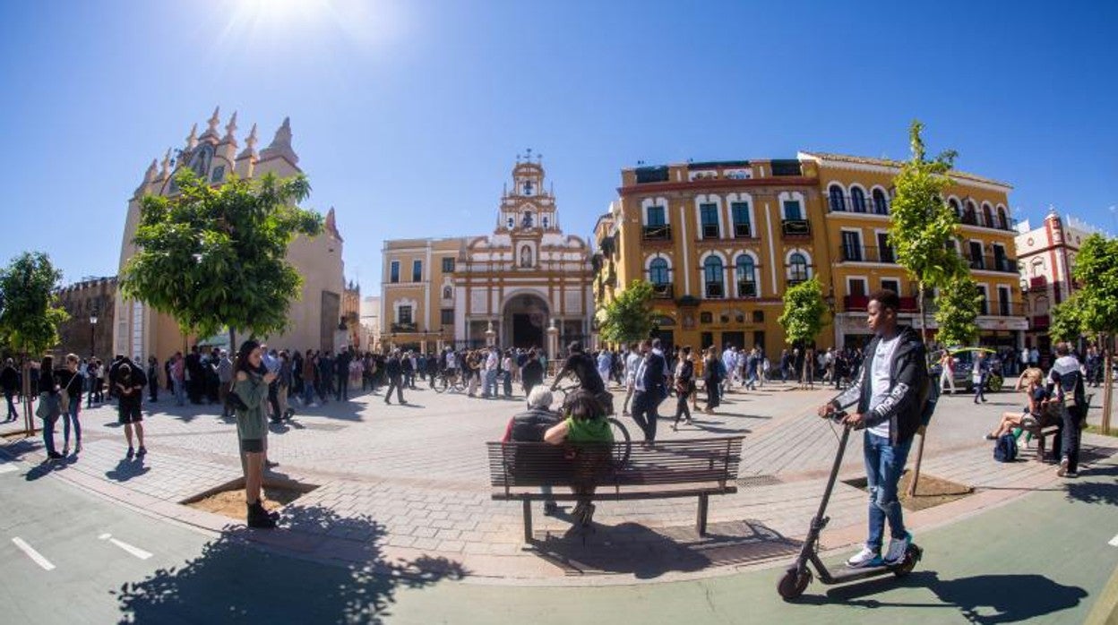 Ambiente en la Macarena el pasado Jueves Santo