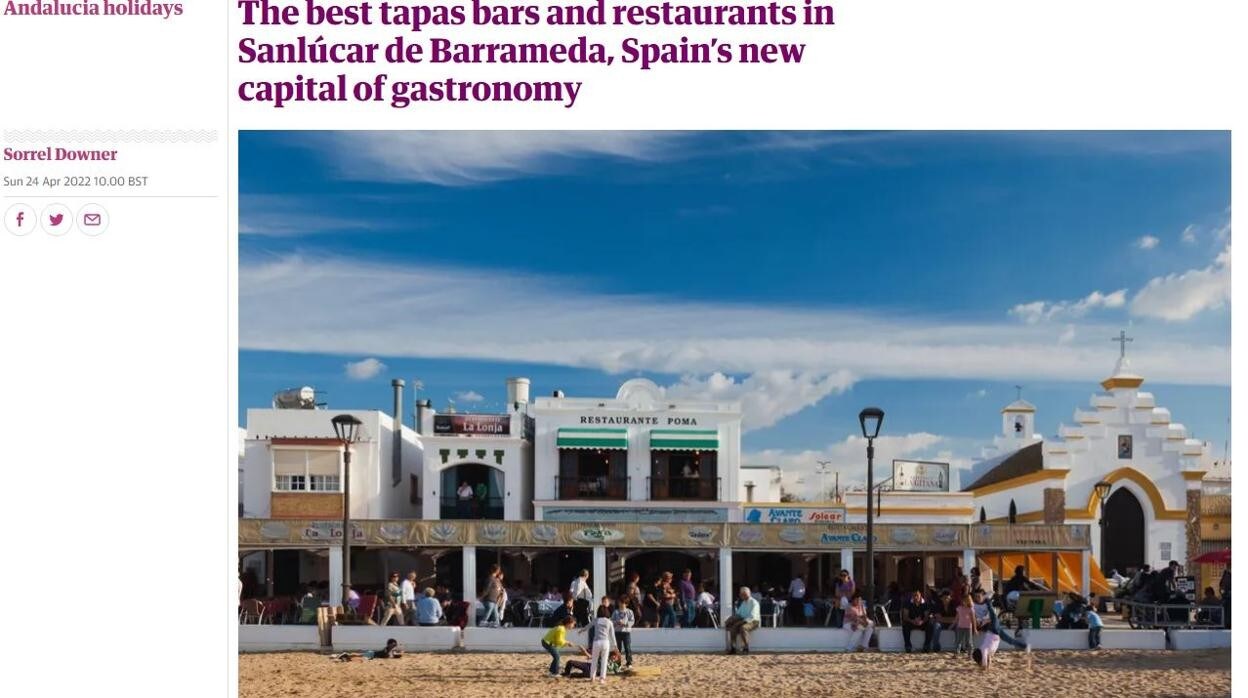 Los seis bares y restaurantes de Sanlúcar que enamoran a los británicos y publica 'The Guardian'