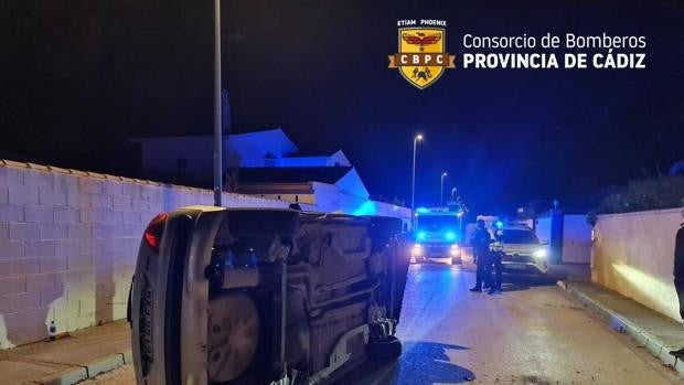 Dos heridos en un accidente de tráfico en Chiclana