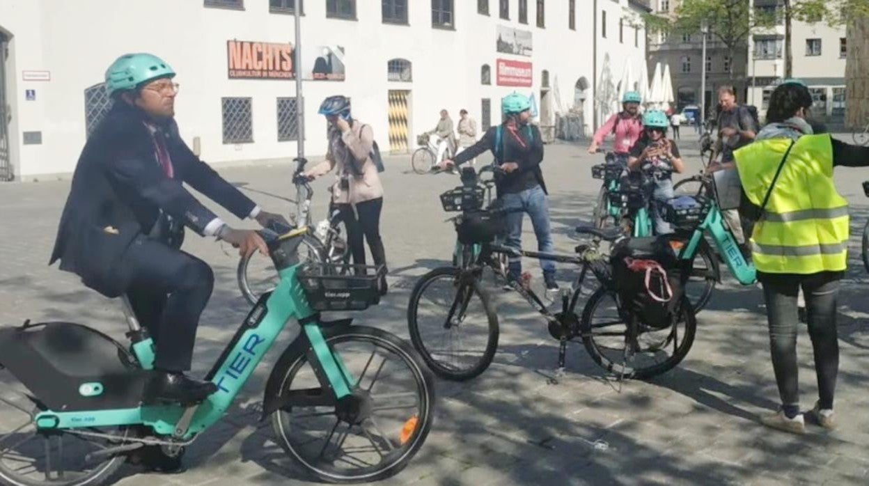 Un momento de la estancia en Munich de la delegación gaditana