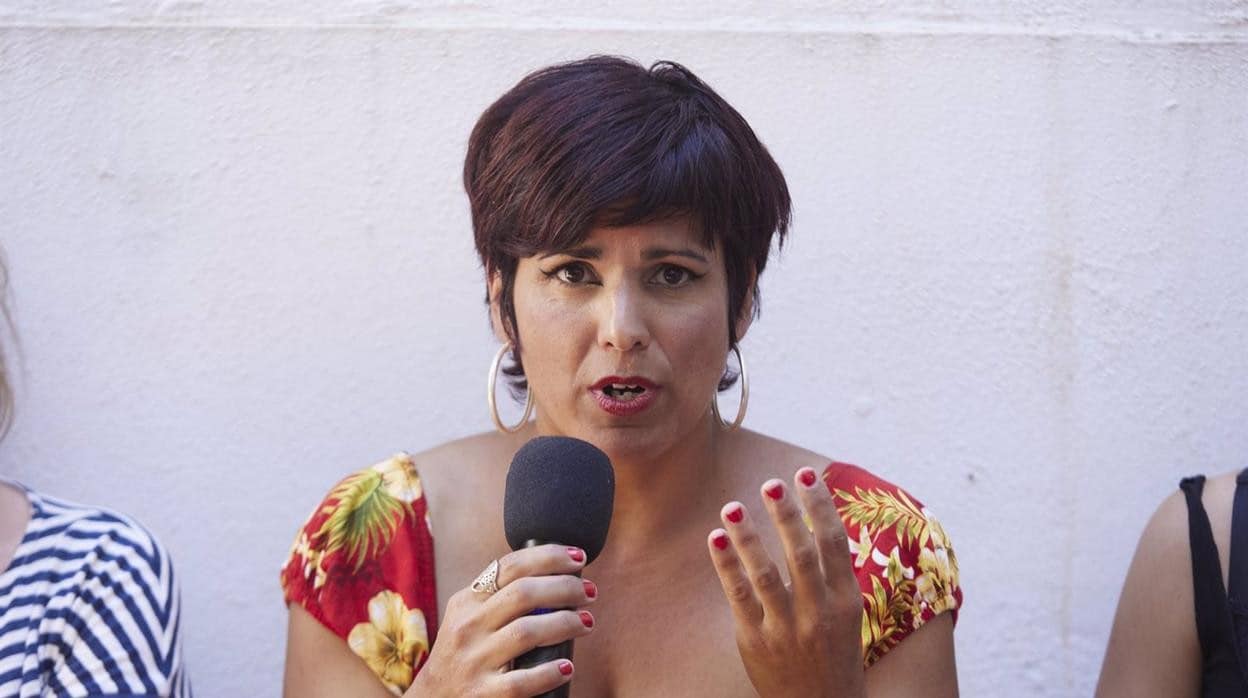 Teresa Rodríguez, candidata de Adelante Andalucía.