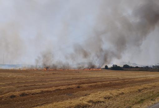 Incendio en Jerez