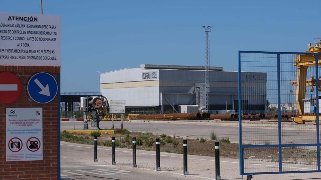 Nave del CFA en Navantia Puerto Real.