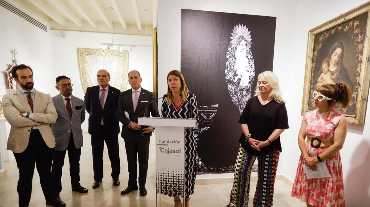 Imagen de la inauguración de la exposición en la Fundación Cajasol.