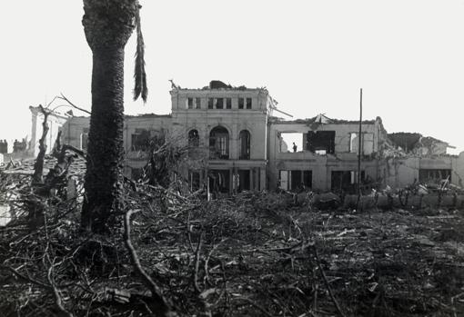 Estado en el que quedó la Casa Cuna tras la explosión.