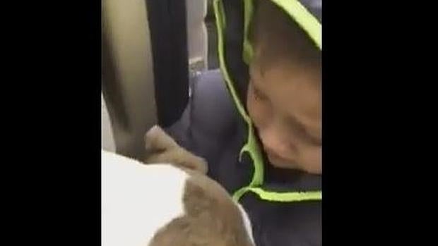 El tierno reencuentro de un niño con su perro perdido desde hacía un mes