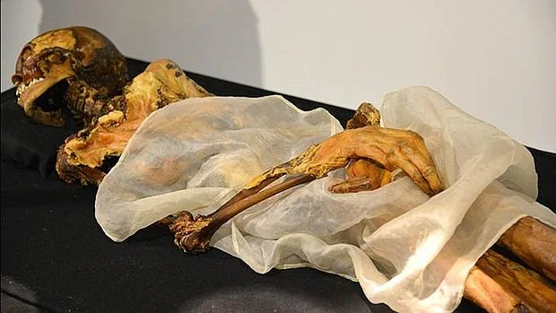 Los restos de la momia que podría causar un desastre natural