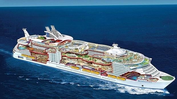 El crucero que es tan grande que necesitas GPS para encontrar tu habitación