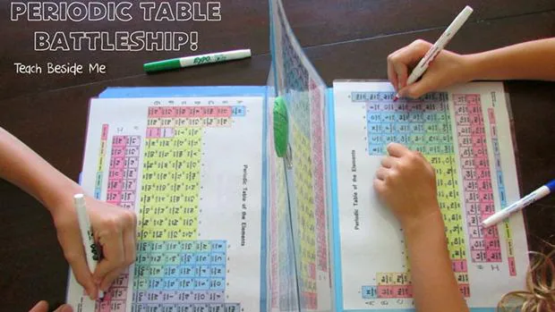 Recrea el juego de hundir la flota con la tabla periódica para que sus hijos la aprendan