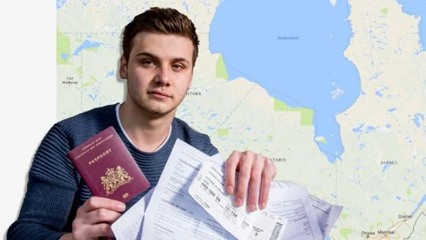 Milan Schipper, un joven que quería ir a Australia y acabó en Canadá