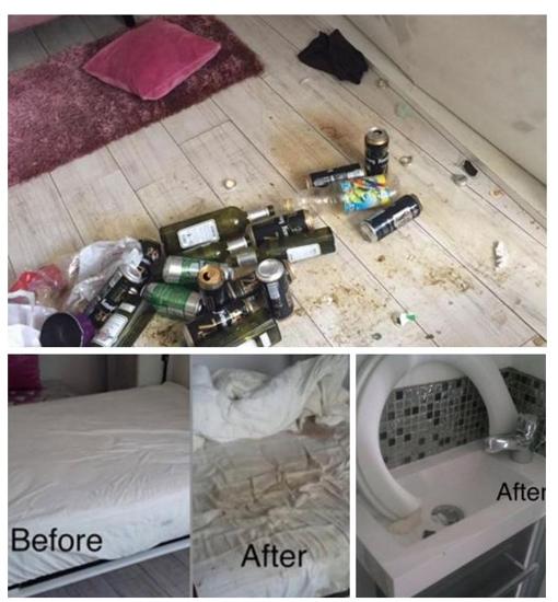El impactante estado en el que quedó un piso alquilado en Airbnb, foto a foto