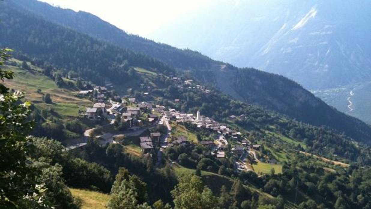 Paraje en medio de los Alpes