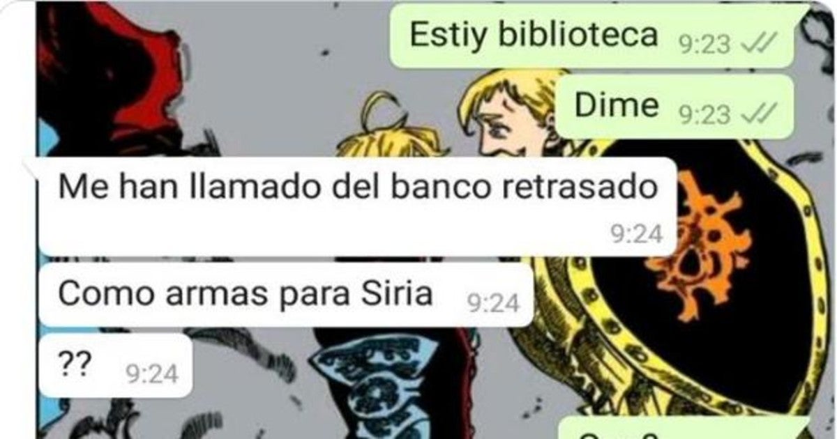 Captura de la conversación que ha publicado en la red social