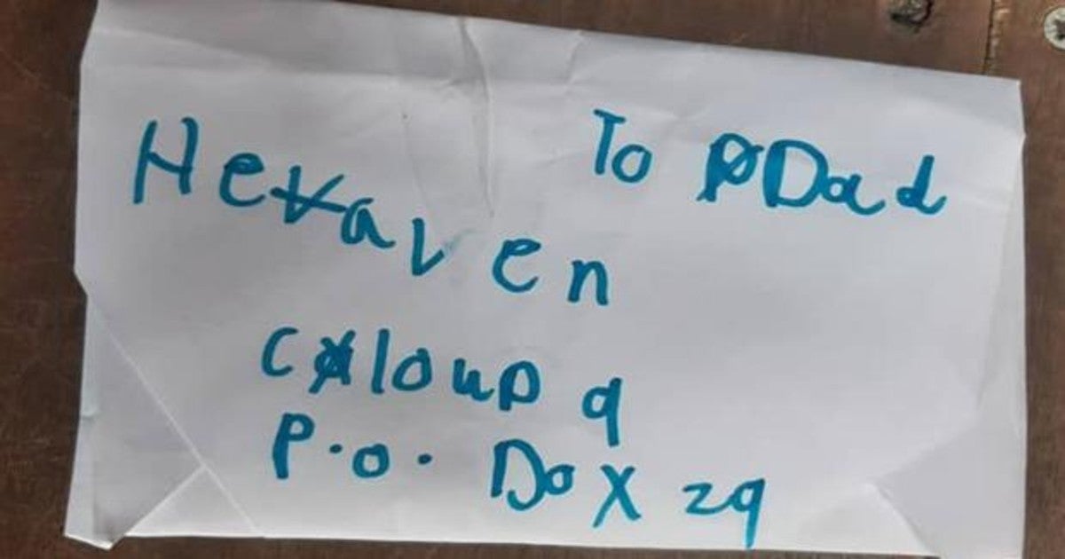 La carta de la niña de 8 años a su padre