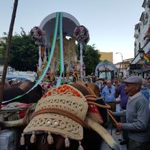 Peregrinos de Torremolinos partes hacia Almonte