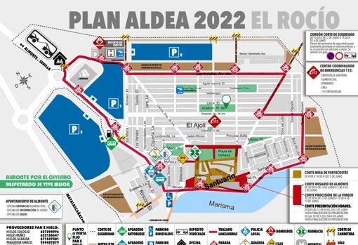 Mapa del Plan Aldea 2022