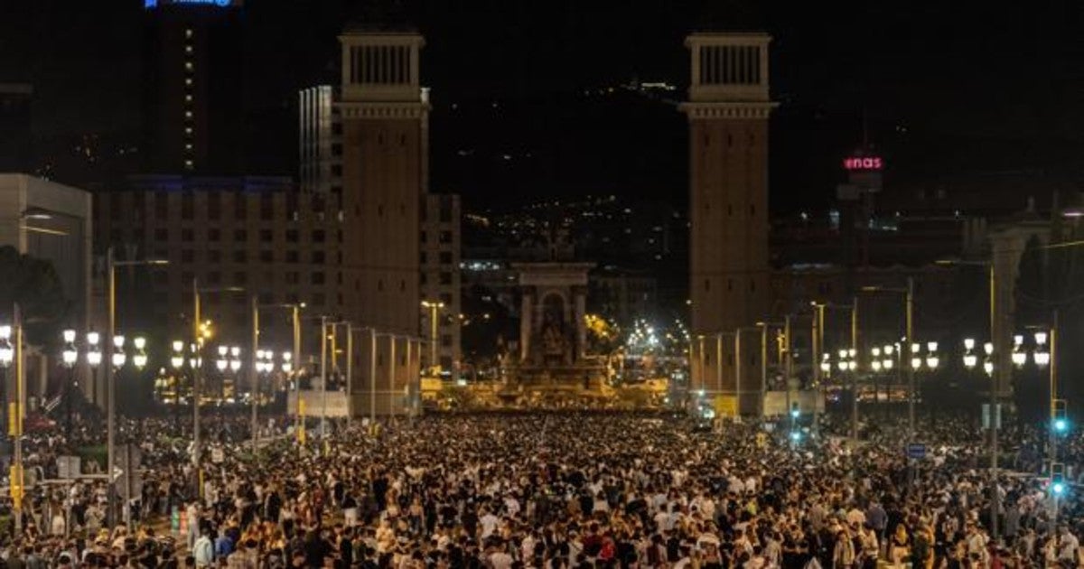 Botellón en Barcelona