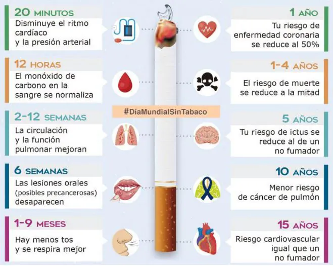 Cómo calcular el estado de salud de tu cuerpo tras dejar de fumar