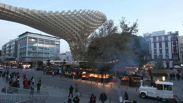 La Palza de la Encarnación durante la Navidad de 2014