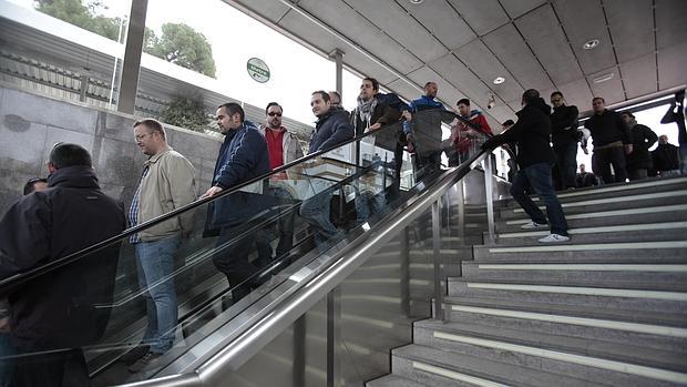 Una de las estaciones del Metro de Sevilla