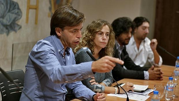 El director de la Bienal de Flamenco, Cristóbal Ortega, durante una rueda de prensa